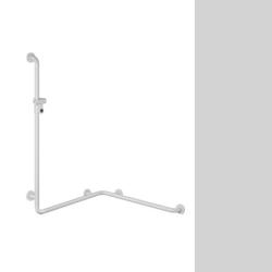 Hewi 801 Handlauf Lichtgrau 801.35.210 97 mit Brausehalter f�r Dusche/ Wanne