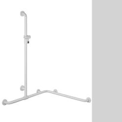Hewi 801 Handlauf Lichtgrau 801.35.320 97 mit Brausehalter Grau f�r Dusche/ Wanne