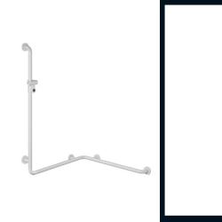 Hewi 801 Handlauf Reinweiss 801.35.21 99 mit Brausehalter f�r Dusche/ Wanne