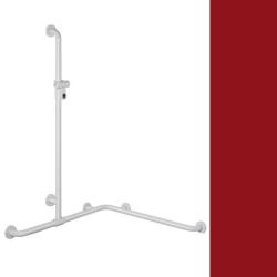 Hewi 801 Handlauf Rubinrot 801.35.300 33 mit Brausehalter Rot f�r Wanne/ Dusche