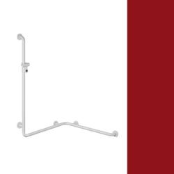 Hewi Handlauf Rubinrot 801.35.210 33 mit Brausehalter Rot f�r Wanne/ Dusche