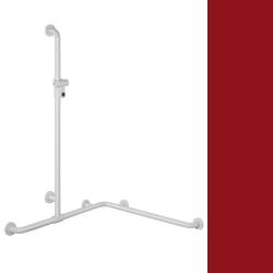 Hewi 801 Handlauf Rubinrot 801.35.310 33 mit Brausehalter Rot f�r Wanne/ Dusche