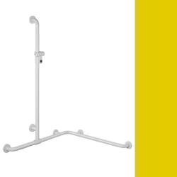 Hewi 801 Handlauf Senfgelb 801.35.300 18 mit Brausehalter gelb f�r Wanne/ Dusche