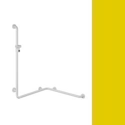 Hewi 801 Handlauf Senfgelb 801.35.21 18 mit Brausehalter gelb f�r Dusche/ Wanne