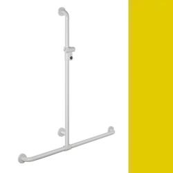Hewi 801 Handlauf Senfgelb 801.35.410 18 mit Brausehalter gelb f�r Wanne/ Dusche