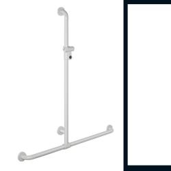 Hewi 801 Handlauf Signalweiss 801.35.410 98 mit Brausehalter Weiss f�r Dusche/ Wanne