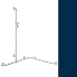 Hewi 801 Handlauf Stahlblau 801.35.320 50 mit Brausehalter Blau f�r Dusche/ Wanne