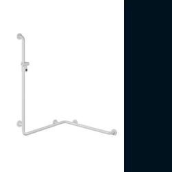 Hewi 801 Handlauf Tiefschwarz 801.35.210 90 mit Brausehalter f�r Dusche/ Wanne