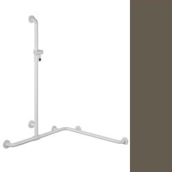 Hewi 801 Handlauf Umbra 801.35.300 84 mit Brausehalter Braun f�r Wanne/ Dusche