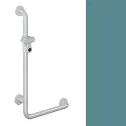 Hewi 801 Winkelgriff Blau mit Brausehalter 801.33.210 55 Aquablau