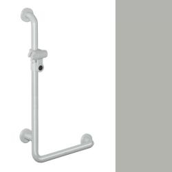 Hewi 801 Winkelgriff Felsgrau mit Brausehalter 801.33.210 95 Duschstange Grau