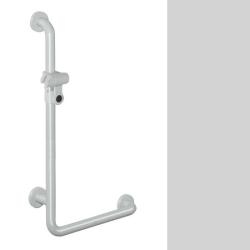 Hewi 801 Winkelgriff mit Brausehalter 801.33.210 97 lichtgrau
