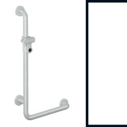 Hewi 801 Winkelgriff mit Brausehalter 801.33.210 98 Signalweiss