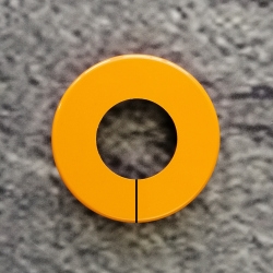 HEWI Rosettenkappe geteilt 70 mm Orange 10862 24 Kappe Orange f�r Rosette