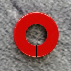 HEWI Rosettenkappe geteilt 70 mm Rubinrot 10862 33 Kappe Rot f�r Rosette