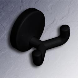 HEWI Serie 477 Doppelhaken 477.90.025 90 Tiefschwarz