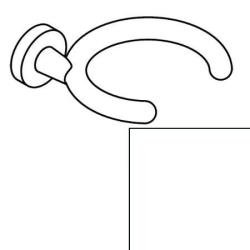 Hewi Gehhilfenhalter signalweiss 950.90.60090 98 HEWI Serie 477 weiss