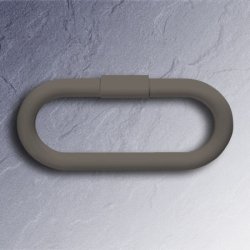 HEWI Handtuchring Felsgrau schwenkbar 320 mm 477.09.300 95 Handtuchhalter Grau