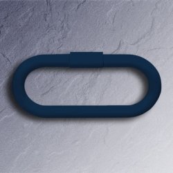 HEWI Handtuchring Stahlblau schwenkbar 320 mm 477.09.300 50 Handtuchhalter Blau