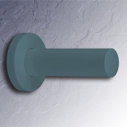 Hewi Serie 477 Reservepapierhalter Aquablau mit Rosette 477.21.200 55 Blau