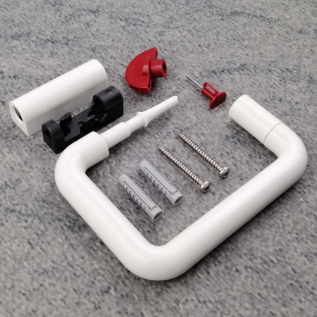 Staande Toiletpapierhouder Met Geïntegreerde Houder Voor Reserverollen 21 X 55 X 17 Cm Wit Staande Toiletpapierhouder Met Geïntegreerde Houder Voor Reserverollen 21 X 55 X 17 Cm Wit