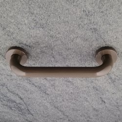 HEWI Serie 477 Wannengriff 250 mm 477.31.100 84 Umbra Duschgriff Braun