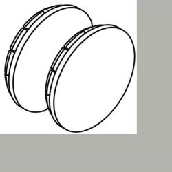 HEWI Serie 801 Abdeckkappe Felsgrau 39006 95 f�r St�tzklappgriff und Klappsitz