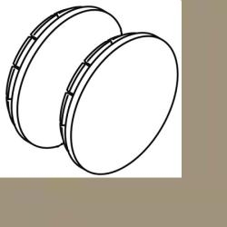 HEWI Serie 801 Abdeckkappe 39006 86 Sand f�r St�tzklappgriff und Klappsitz
