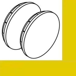 HEWI Serie 801 Abdeckkappe 39006 18 Senfgelb f�r St�tzklappgriff und Klappsitz
