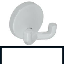 HEWI Serie 801 Doppelhaken 801.90.020 99 reinweiss Handtuchhaken 801.90.020