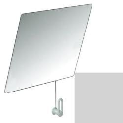 HEWI Serie 801 Kippspiegel 600 x 540 mm Lichtgrau 801.01.100 97 mit Seil