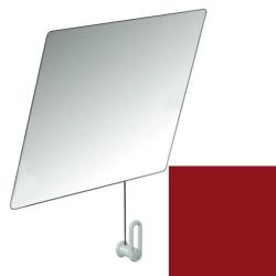 HEWI Serie 801 Kippspiegel 600 x 540 mm Rubinrot 801.01.100 33 mit Seil rot