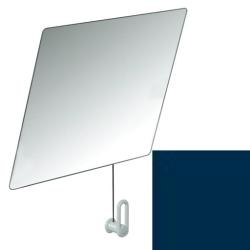 HEWI Serie 801 Kippspiegel 600 x 540 mm Stahlblau 801.01.100 50 mit Seil blau