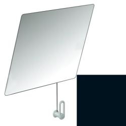 HEWI Serie 801 Kippspiegel 600 x 540 mm Tiefschwarz 801.01.100 90 mit Seil