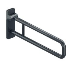 HEWI Serie 801 St�tzklappgriff Anthrazitgrau 700 mm drehbar 801.50.116 92 Grau