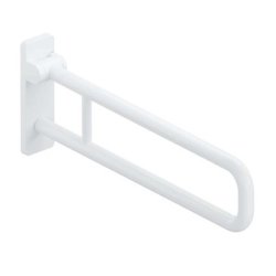 HEWI Serie 801 St�tzklappgriff 700 mm drehbar 801.50.116 98 Klappgriff Signalweiss