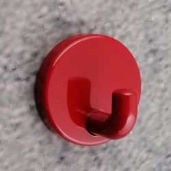 HEWI Serie 801 Wandhaken 30 mm Rubinrot 801.90.010 33 Haken rot