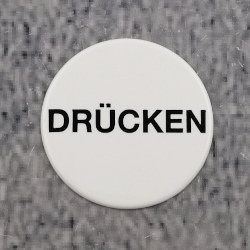 Hewi T�rsymbol DR�CKEN 711D 99 reinweiss aus Kunststoff
