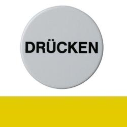 Hewi T�rsymbol DR�CKEN 711D 18 Senfgelb aus Kunststoff Gelb