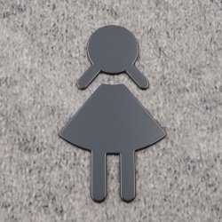 HEWI Symbol Frau Anthrazitgrau 801.91.020 92