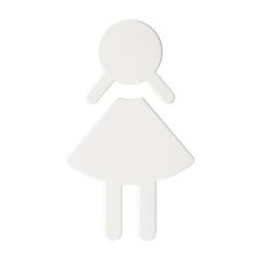 HEWI Symbol Frau Reinweiss selbstklebend 801.91.020 99