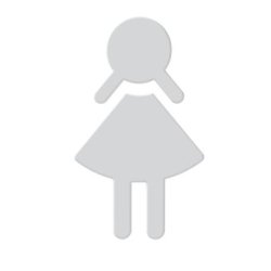 HEWI Symbol Frau Signalweiss selbstklebend 801.91.020 98