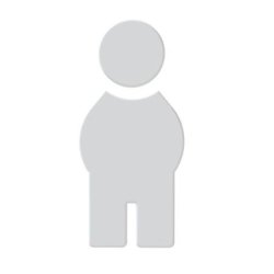 HEWI Symbol Mann Signalweiss selbstklebend 801.91.010 98