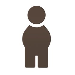 HEWI Symbol Mann Umbra selbstklebend 801.91.010 84