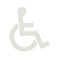 HEWI Symbol Rollstuhl Reinweiss 801.91.030 99