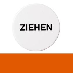 Hewi T�rsymbol ZIEHEN 711Z 24 Orange aus Kunststoff