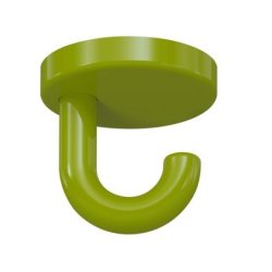 HEWI Unterkopfhaken 40 mm Apfelgr�n 477.90.040 74 mit Rosette