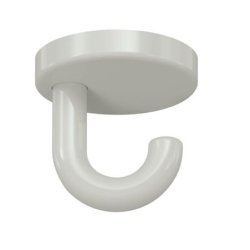 HEWI Unterkopfhaken 40 mm Lichtgrau 477.90.040 97 mit Rosette