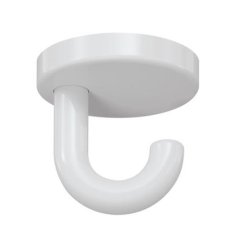 HEWI Unterkopfhaken 40 mm Signalweiss 477.90.040 98 mit Rosette