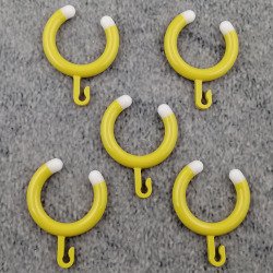 HEWI Vorhangring 5 Stck Senfgelb 801.34.E01 18 f�r Duschvorhangstange